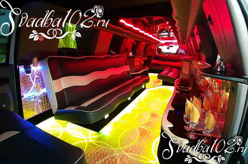 Длинный лимузин на день рождения - Большой салон